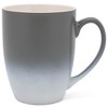 Elanze Designs Nightmare Before Coffee Two Toned Ombre Matte Grey and White 12 ounce Ceramic Stoneware Coffee Cup Mug - 2 of 4