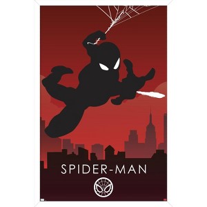 Trends International Marvel Heroic Silhouette - Spider-Man Framed Wall Poster Prints - 1 of 4