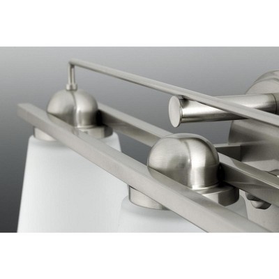 Polished Chrome 1-Light Wall Sconce with Etched Glass Shade