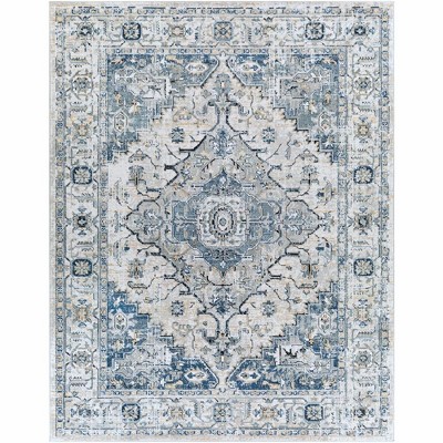 Mark & Day Tricht 7'10"x10' Rectangle Woven Indoor Area Rugs Dark Blue: Stain-Resistant, Pet Friendly, Traditional Style