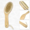 Unique Bargains Exfoliating Bristle Body Bath Brush Beige 9.84"x2.76" 1 Pc - 3 of 4