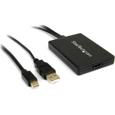 StarTech.com Mini DisplayPort to HDMI Adapter with USB Audio - HDMI Female Digital Audio/Video - Mini DisplayPort Male Digital Audio/Video