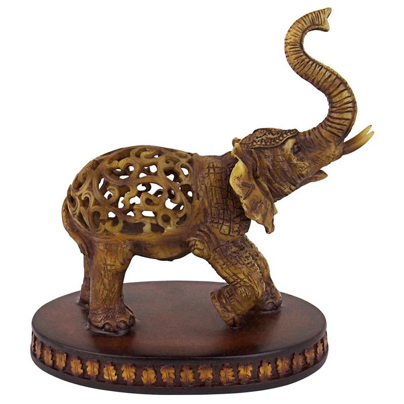 Design Toscano Jali Elephant Sculpture (Small), 3 of 7
