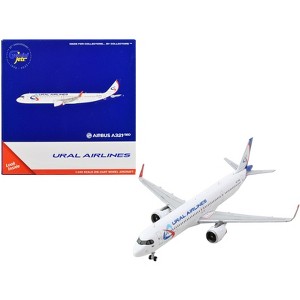 Airbus A321neo Commercial Aircraft "Ural Airlines" White with Blue Tail 1/400 Diecast Model Airplane by GeminiJets - 1 of 3
