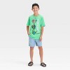 Boys' Minecraft Skeleton Short Sleeve Graphic T-Shirt - Green - 4 of 4