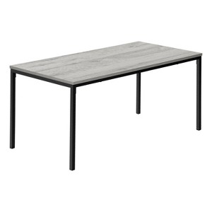 Monarch Specialties Dining Table 60Inch Rectangular Kitchen Dining Room Laminate White Contemporary Modern - 1 of 4
