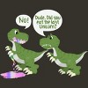 Junior's Design By Humans Dude, Did You Eat Last Unicorn By ZeusSE T-Shirt - 2 of 2