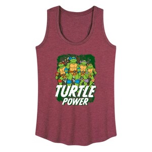 Women's - Teenage Mutant Ninja Turtles - Turtle Power Graphic Racerback Tank - 1 of 4
