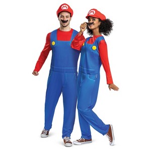 Disguise Adult Super Mario Bros Classic Elevated Mario Costume - 1 of 1