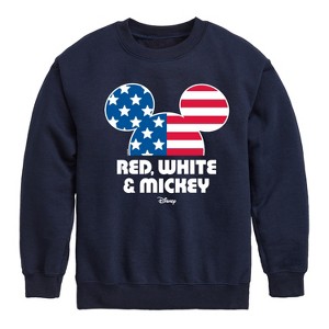 Boys' - Disney - Americana Graphic Long Sleeve Fleece Sweatshirt - 1 of 4