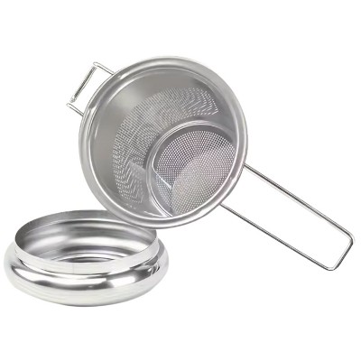 Kitcheniva Stainless Steel Tea Filter Strainer with Extended Handle - Thumbnail 3