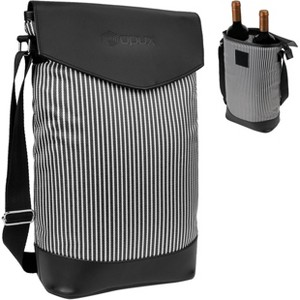 OPUX Wine Bag 2 Bottle Tote Carrier, Leakproof Portable Padded Insulated Cooler Case Travel Picnic Gifts Christmas - 1 of 4