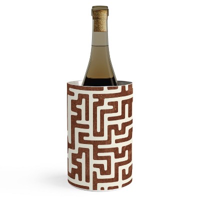 Little Arrow Design Co Maze In Brandywine Wine Chiller - Deny Designs