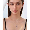 Molenia Birthstone Cross Necklace for Women, 925 Sterling Silver Heart Cross Pendant Necklace Fine Cross Jewelry Birthday Gifts for Her 18"+4" Inches - 4 of 4