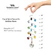 Woodstock Crystal Suncatchers, Crystal Spiral Rainbow Hearts, Crystal Wind Chimes For Inside, Office, Kitchen, Living Room Decor, 9"L - 2 of 4