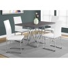 Monarch Specialties Dining Table 48" Rectangular Small Kitchen Dining Room Grey Laminate Chrome Metal Contemporary Modern - 2 of 4