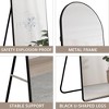 Glasflength Full Length Mirrors Wall Mirror, Decorative Mirror, Clothing Store, Floor Standing Large Mirror, Wall Mounted, Black 23.2*0.6"*64.9" - 3 of 4