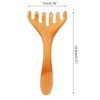 Unique Bargains Antler-shaped Head Massage Comb Green Brown 1 Pc - 2 of 4