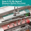 Attop Faucet Mat, Water Absorbing Stone Tray for Sink, Diatomite Fast-Drying Faucet Mat, Faucet Splash Guard for Bathroom Counter (White, 23.6" x 4") - 3 of 4