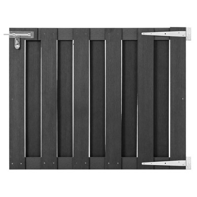 VidaXL Garden Gate WPC 39.4 in.x31.5 in. Gray