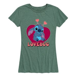 Women's - Lilo and Stitch - Lovebug Stitch Short Sleeve Graphic T-Shirt - 1 of 4
