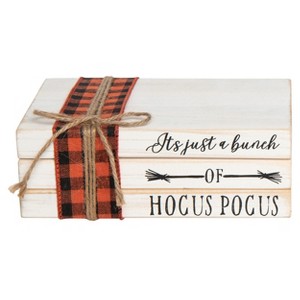 Transpac Wood 8.5 in. Multicolored Halloween Book Stack - 1 of 2