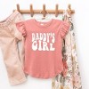 The Juniper Shop Daddy's Girl Wavy Toddler Flutter Sleeve Tee - 2 of 2