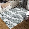 Large Area Rug, Machine Washable Low Pile Faux Wool Carpet, Non-Slip Foldable Floor Mat for Living Room Bedroom Playroom - 2 of 4