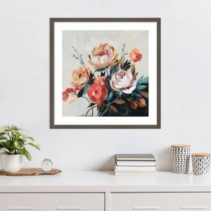 Amanti Art Fall Coloured Bouquet by Asia Jensen Wood Framed Wall Art Print - 1 of 4