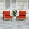 WestinTrends Avalon Outdoor Patio HDPE Loveseat Sofa with Patio Cushions - 2 of 4