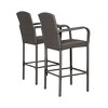 WestinTrends Outdoor Wicker Bar Stools Set of 2 - 4 of 4