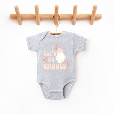 The Juniper Shop Let's Go Ghouls Ghost Baby Bodysuit