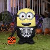 Gemmy Airblown Inflatable Dave as Skeleton Universal, 3 ft Tall, Multi - 2 of 4