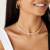 Summit Adventure 14K Gold Plated Diamond Tennis Necklace, CZ Baguette Chunky Cuban Choker for Women, Dainty Jewelry Gift - 3 of 4