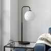 Hudson and Canal 27" Tall Arc Table Lamp with Glass Shade - 3 of 4