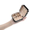 Unique Bargains Travel Square Small Portable PU Leather Jewelry Organizer Case Storage - 3 of 4