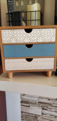 Nice Wooden Jewelry Box 3 Drawer with Inner Accessory on eBid