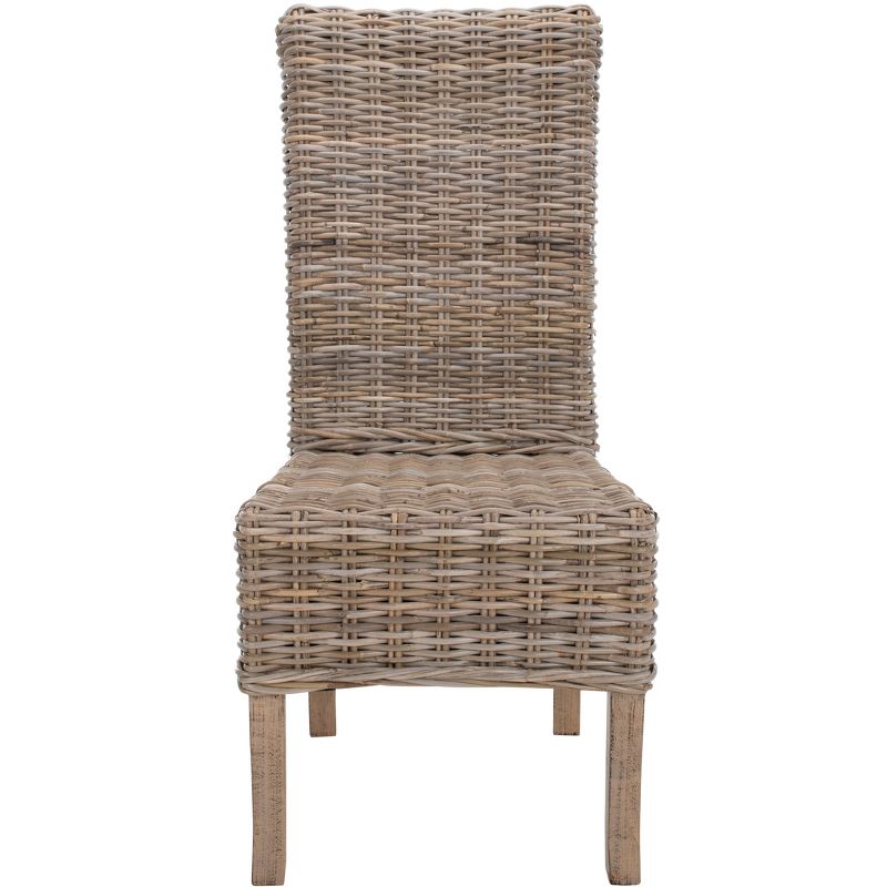 Quaker 19''H Rattan Side Chair (Set of 2) - Natural - Safavieh., 4 of 10