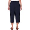 Alfred Dunner Womens Button Hem Denim Capri Pant - 2 of 4