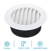 Unique Bargains ABS Plastic Adjustable Round with Screen Home Air Vent Cover 2 Pcs - 3 of 4
