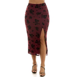 Derek Heart High Rise Maxi Skirt with Slit (Juniors & Women) - 1 of 4