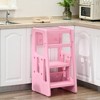 ONWITH Step Stool for Kitchen Bathroom, Pink - 2 of 4