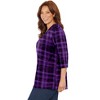 Catherines Women's Plus Size Petite Easy Fit 3/4-Sleeve V-Neck Tunic - 4 of 4