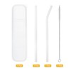 Unique Bargains Reusable Smooth Glass Straws with Cleaning Brush and Box 2 Pcs - 3 of 4