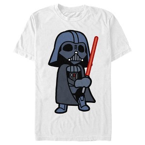 Men's Star Wars Darth Vader Cartoon T-Shirt - 1 of 4