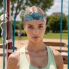 Unique Bargains Breathable Print Headband Green Red 1 Pc - 2 of 4