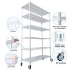 NicBex 82/84"H 6 Tier Wire Shelving Unit,6000LBS Height Adjustable Garage Storage Shelves,Heavy Duty Storage Rack with Wheels & Shelf Linerss - 4 of 4