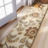 Maples 2'x7' Washable Runner Floral Paisley Rug Beige - 3 of 3