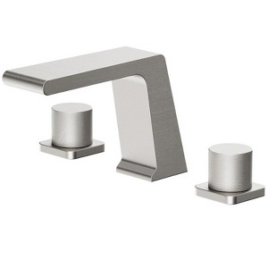 YAWWALK Widespread Double Handles Bathroom Faucet Valve Included - 1 of 4