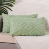 Unique Bargains Shaggy Plush Faux Fur Throw Patterned Pillow Covers 2 Pcs - image 2 of 4